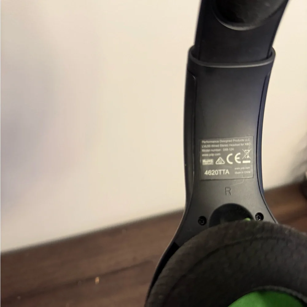 PDP Gaming Wired Over-Ear Headset with Boom Mic – Black/Green (Xbox Compatible)